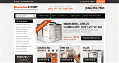 Desktop Screenshot of cosmolinedirect.com